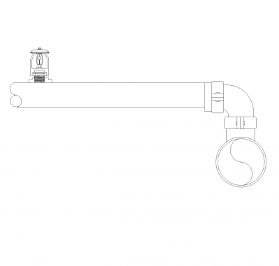 火災スプリンクラーセクションCAD dwg