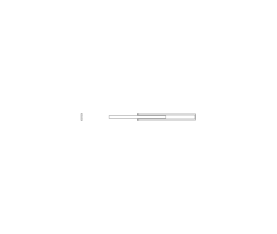 Pocket Door Single 36in CAD Block. Free DWG AutoCAD Imperial drawing available to download