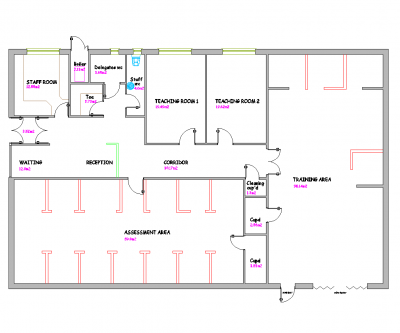 Centre de formation au gaz DWG CAD dessin