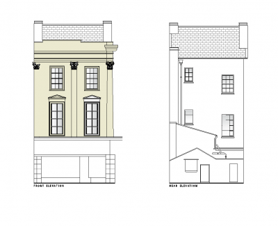 Victoria terrasse maison élévation DWG dessin