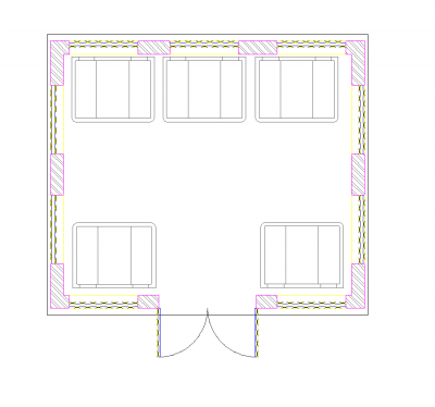Bin store design DWG CAD drawing
