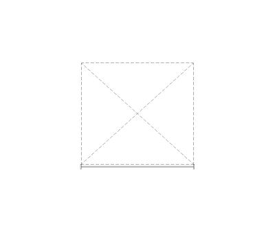 Single Car Garage Door 9ft x 8ft CAD Block. Free DWG AutoCAD Imperial drawing available to download