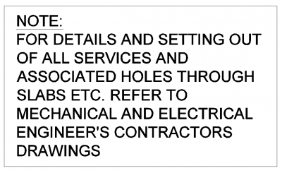 Bloc M & E note DWG