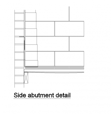 Détail du pilier latéral DWG CAD