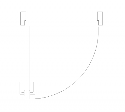 686mm Türset Planansicht DWG Block