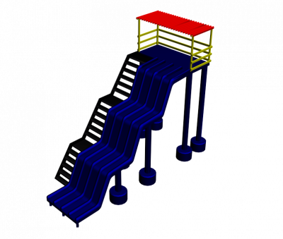 Freizeitpark - Slides 3ds max