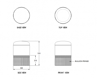 Repose-pieds design dwg