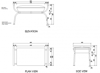Banquette Dwg