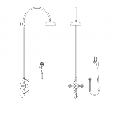 Traditional shower dwg