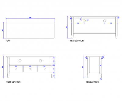Large TV cabinet dwg 