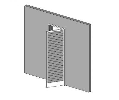 Réglable modèle Louvre porte Revit