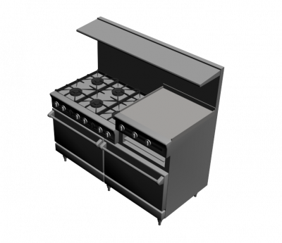gamme de fours industriels 3ds max modèle