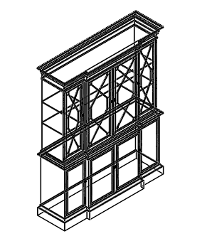 Cabinet Storage 3d dwg  