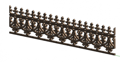 Decorative Ridge Cresting Solar Revit