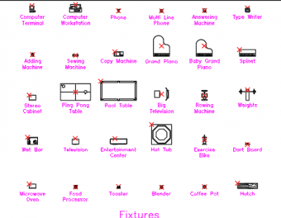 Fixtures dwg
