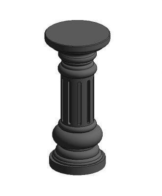 MARBLE VASE COLUMN Revit Family