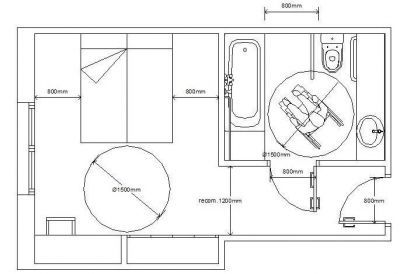 DDA - Salle de bain et chambre à coucher