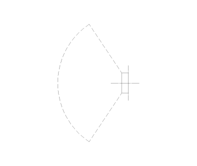Wall Pack Exterior Light Symbol CAD Block. Free DWG AutoCAD Imperial drawing available to download