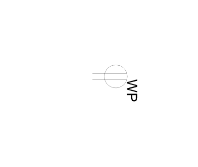 Exterior Outlet Symbol CAD Block. Free DWG AutoCAD Imperial drawing available to download
