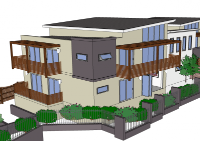 Modelo de esboço de apartamentos de aposentadoria