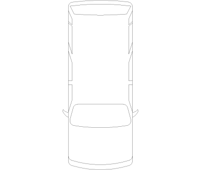 Minivan Plan View CAD Block. Free DWG AutoCAD Imperial drawing available to download