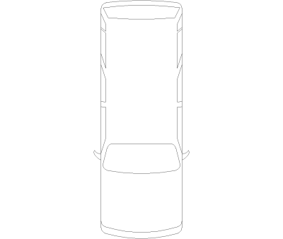 Delivery Van Plan View CAD Block. Free DWG AutoCAD Imperial drawing available to download