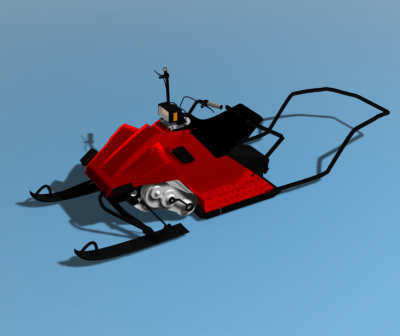 Snowbike 3DS Max model