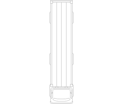 Flatbed Truck Plan View CAD Block. Free DWG AutoCAD Imperial drawing available to download