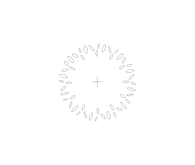 Deciduous Tree Small Style 5 Plan View CAD Block. Free DWG AutoCAD Imperial drawing available to download