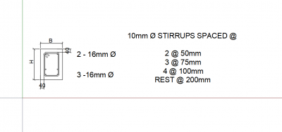 AutoCAD download 2,3-16mm Reinforcement Stirrups DWG Drawing