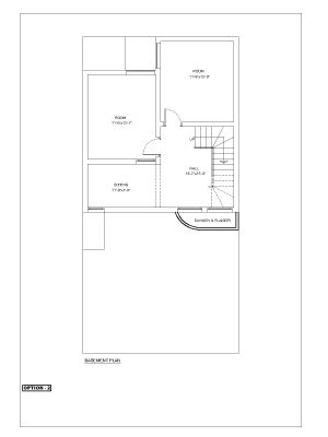 Free AutoCAD 2D Editable Isometric Drawings for 2BHK Duplex Style House Design - 2