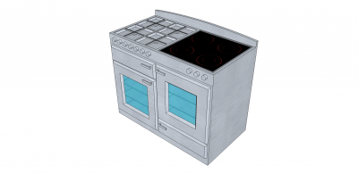 Oven Range sketchup model 