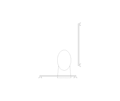 ADA Restroom Grab Bar Configuration CAD Block. Free DWG AutoCAD Imperial drawing available to download