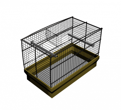 Modello 3DS Max per gabbia per uccelli