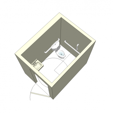Design da casa de banho ADA