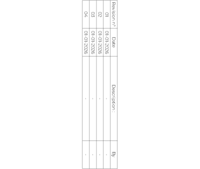 Revision Table Symbol CAD Block. Free DWG AutoCAD Imperial drawing available to download