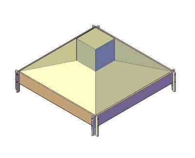 コンクリート基礎3D DWGモデル