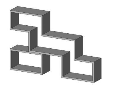 Bookshelf Partition Wall Revit Family