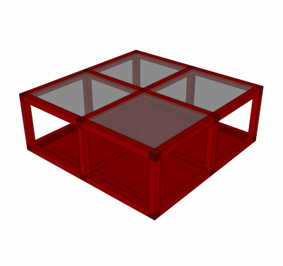 Modelo de esboço da mesa de café