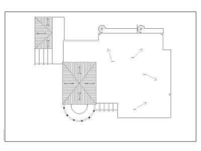 Free AutoCAD 2D Editable Drawings for 3BHK Design with Dining & Car porch Roof Plan_ 3