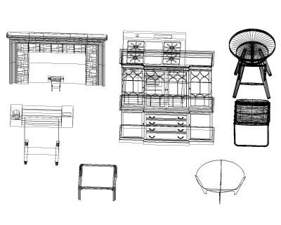 Free AutoCAD 3D Editable Drawings for Dining Tables -4