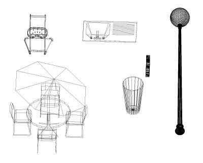 Free AutoCAD 3D Editable Drawings of Seatings-3