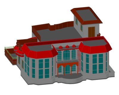 Free AutoCAD 3D Files for Guest House-02