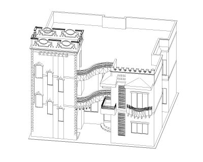 Free AutoCAD 3D Models for Multistoried Residential & Commersial Building OP_ 5