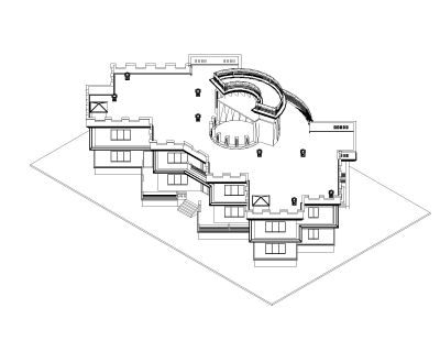 Free AutoCAD 3D Models for Multistoried Residential & Commersial Building OP_ 6