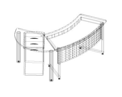 Free AutoCAD 3D Editable file of Office Furniture & Cabinet_ 6