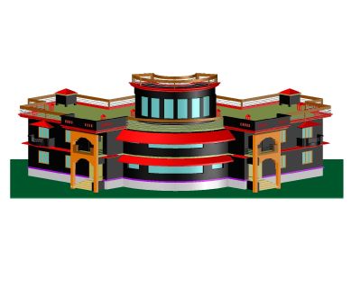 Free AutoCAD 3D Editable Drawings of Villa Design_ 2