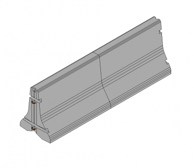 Béton Barrière routière