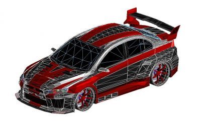 Mitsubishi Lancer Revit Family 