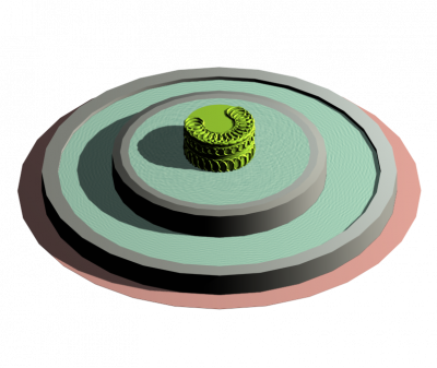 Modello Fountain 3DS Max